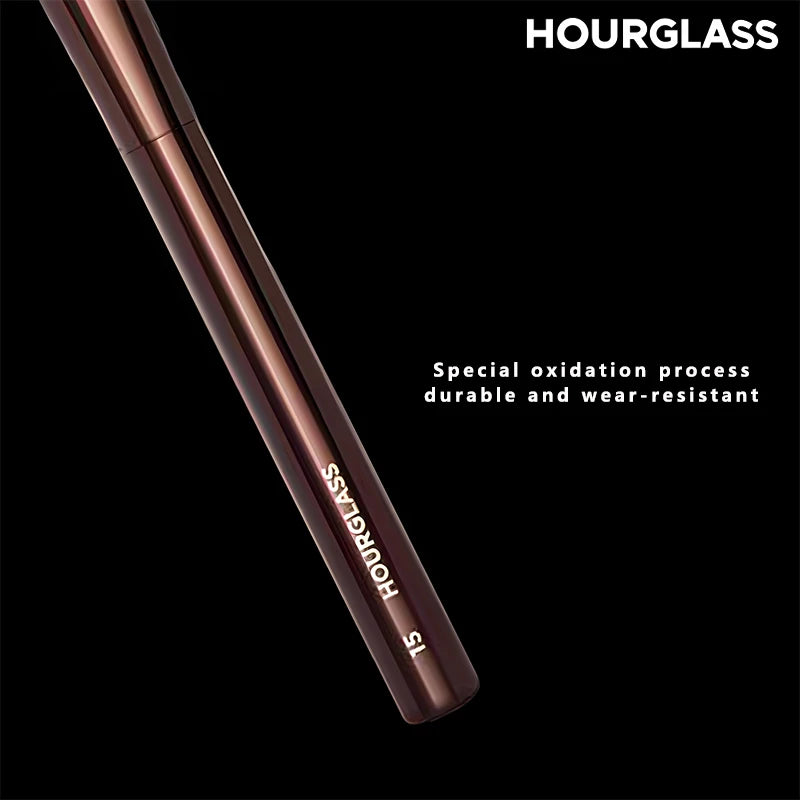 HOURGLASS No. 15 Liquid Blush Brush, Angled Contour Brush, Loose Powder Brush, Professional beauty tools