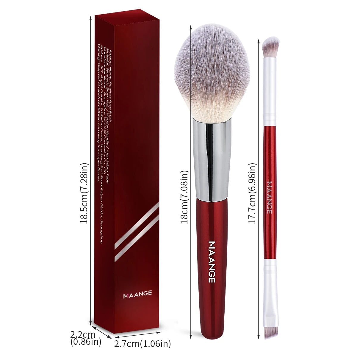 MAANGE 1/2pcs Makeup Brushes Foundation Concealer Powder Brush Soft Detail Eyeshadow Brush Cosmetic Flawless Make Up Tools