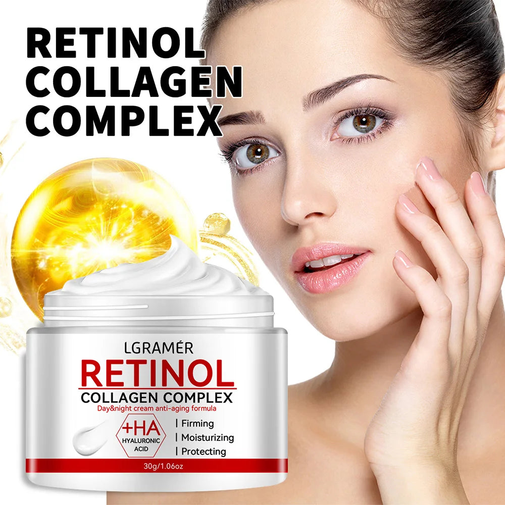 Retinol Lifting Firming Cream Collagen Smooth wrinkles Face Cream For Moisturizer Whitening Brighten Skin Products