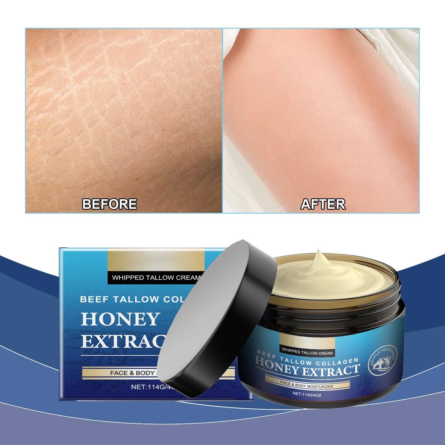 Face Body Moisturizer,Cow fat moisturizing cream moisturizes and nourishes the skin, suitable for all skin types.