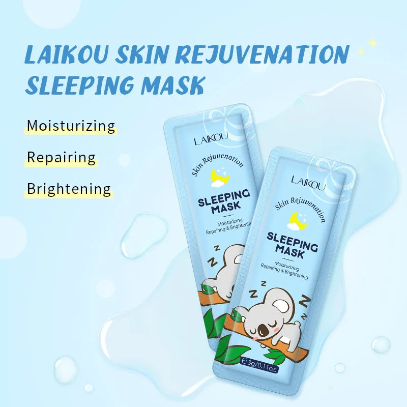 8pcs LAIKOU Moisturizing Facial Mask Hydrating Sleeping Face Sheet Masks Face Mask Beauty Korean Skin Care Products