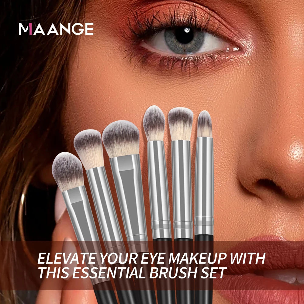 MAANGE 30pcs Professional Makeup Brush Set Foundation Concealers Eye Shadows Powder Blush Blending Brushes Beauty Tools with Bag